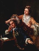 William Hogarth David Garrick with His Wife oil painting reproduction